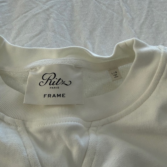 Frame Denim x Ritz White Sweatshirt - Picture 2 of 4